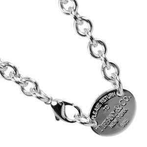 Tiffany Co to Oval Necklace Sterling Silver